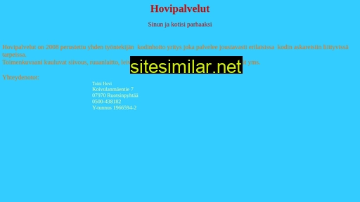 hovipalvelut.fi alternative sites