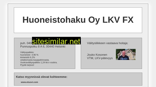 huoneistohaku.fi alternative sites