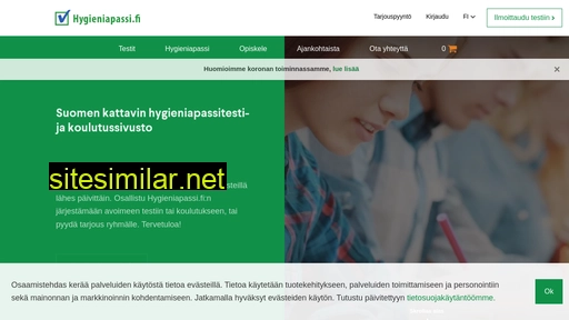 hygieniapassi.fi alternative sites