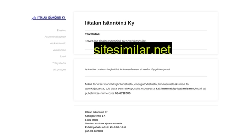 iittalanisannointi.fi alternative sites