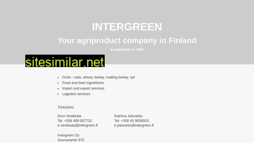 Intergreen similar sites