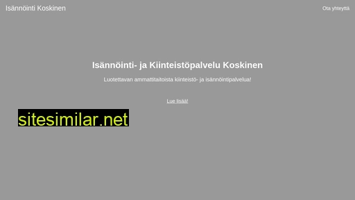 isannointikoskinen.fi alternative sites