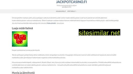 jackpotcasino.fi alternative sites