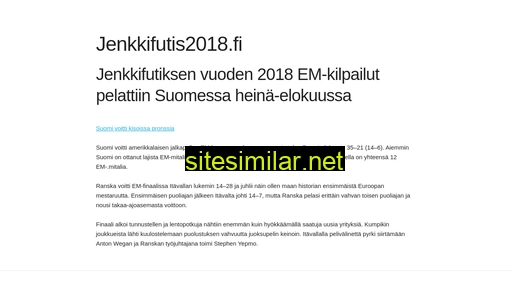 jenkkifutis2018.fi alternative sites