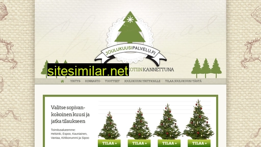 joulukuusipalvelu.fi alternative sites