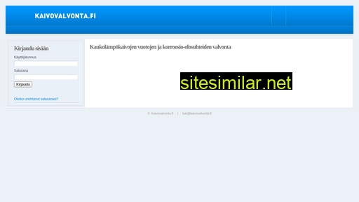 kaivovalvonta.fi alternative sites