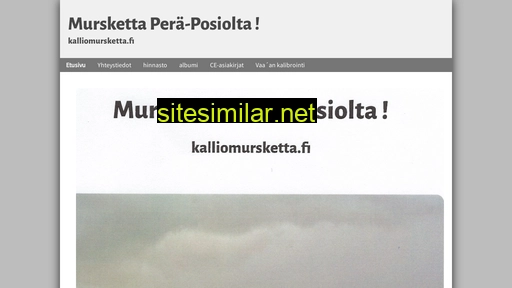 kalliomursketta.fi alternative sites