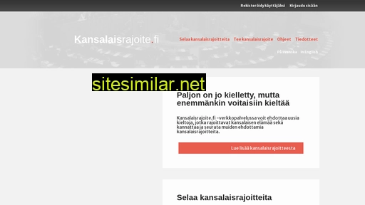 kansalaisrajoite.fi alternative sites