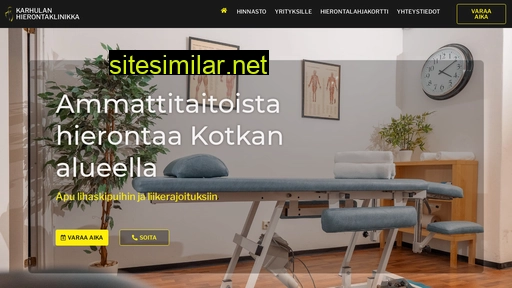 karhulanhierontaklinikka.fi alternative sites
