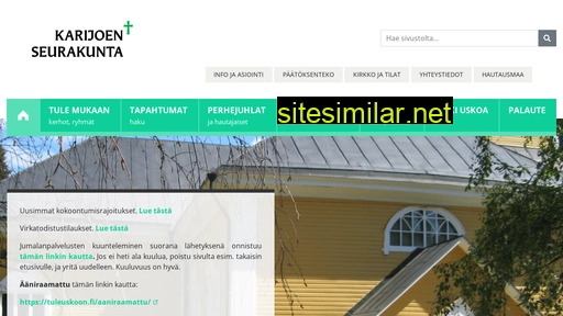 karijoenseurakunta.fi alternative sites