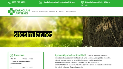 karkolanapteekki.fi alternative sites