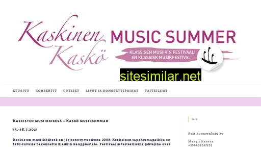 kaskistenmusiikkikesa.fi alternative sites