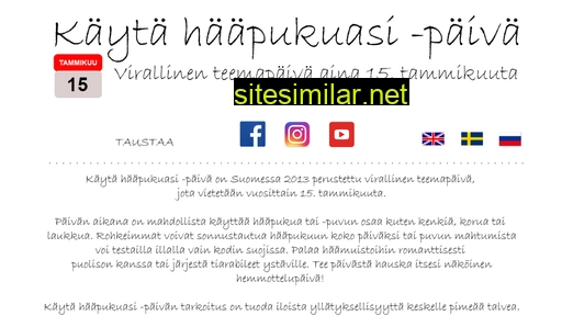 kaytahaapukuasipaiva.fi alternative sites