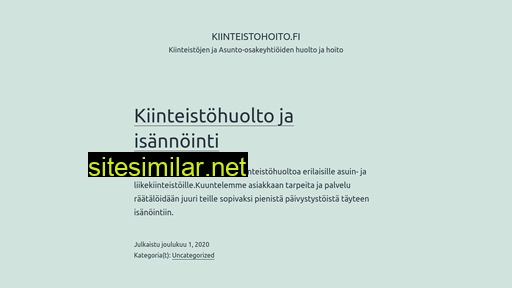 kiinteistohoito.fi alternative sites