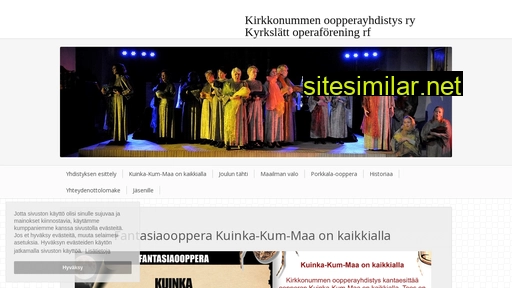 kirkkonummenooppera.fi alternative sites