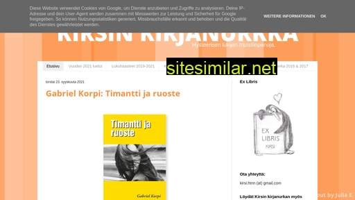 kirsinkirjanurkka.fi alternative sites