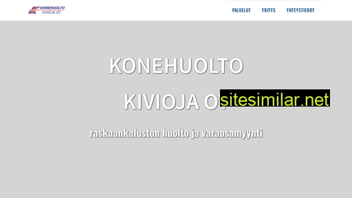 konehuoltokivioja.fi alternative sites