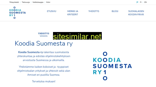 Koodiasuomesta similar sites