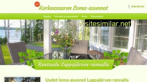 korkeasaarenlomaasunnot.fi alternative sites