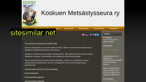 koskuenmetsastysseura.fi alternative sites