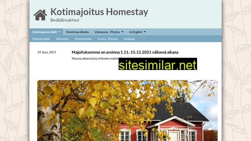 kotimajoitushomestay.fi alternative sites