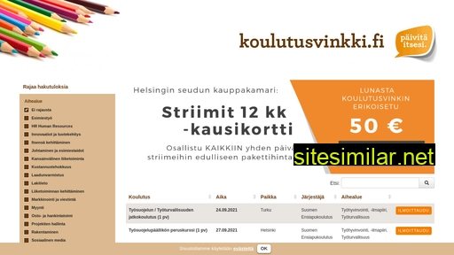 koulutusvinkki.fi alternative sites