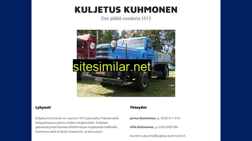 kuljetus-kuhmonen.fi alternative sites