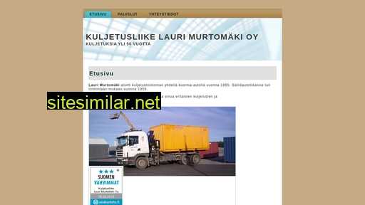kuljetusliikemurtomaki.fi alternative sites