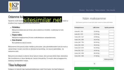 kultapankki.fi alternative sites
