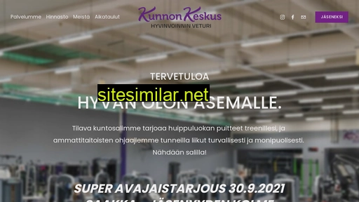 kunnonkeskus.fi alternative sites