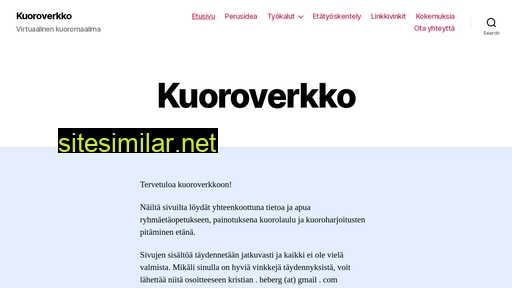 kuoroverkko.fi alternative sites