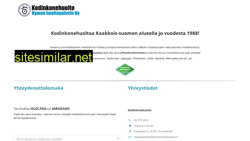 kymenhuoltopalvelu.fi alternative sites