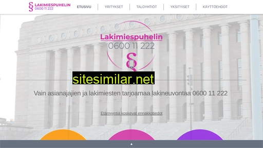 lakimiespuhelin.fi alternative sites
