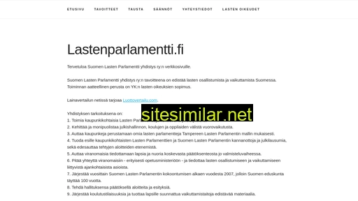 lastenparlamentti.fi alternative sites