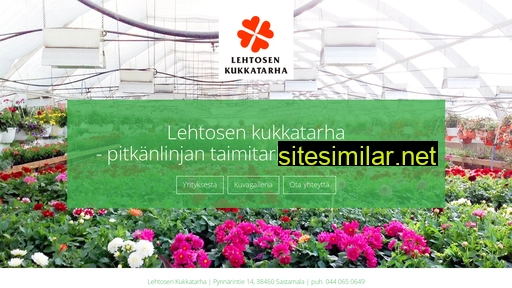 lehtosenkukkatarha.fi alternative sites