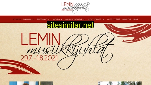 leminmusiikkijuhlat.fi alternative sites