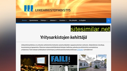 Liikearkistoyhdistys similar sites