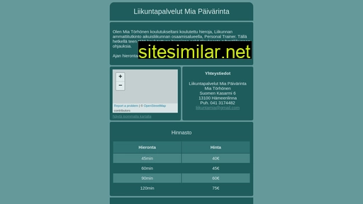 liikuntapalvelutmiapaivarinta.fi alternative sites