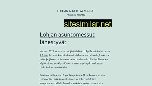 lohjanaluetoimikunnat.fi alternative sites