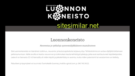 luonnonkoneisto.fi alternative sites