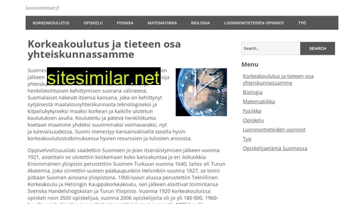 luonnontieteet.fi alternative sites
