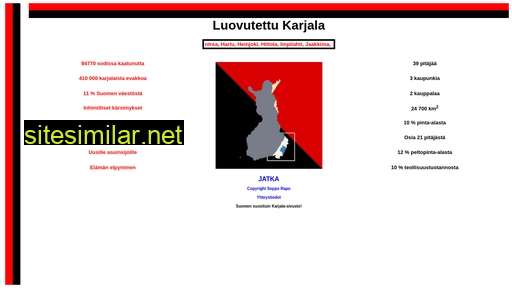 luovutettukarjala.fi alternative sites