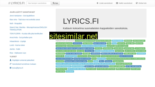 lyrics.fi alternative sites