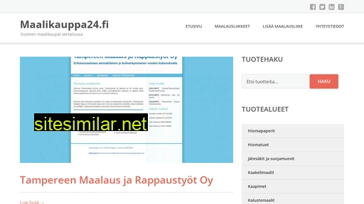 Maalikauppa24 similar sites
