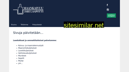 maankaivuujarilaapotti.fi alternative sites