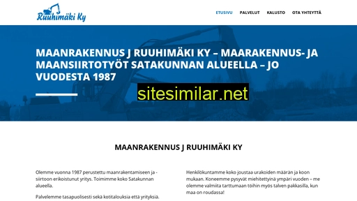 maanrakennusruuhimaki.fi alternative sites