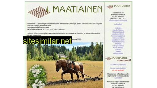 maatiainen.fi alternative sites