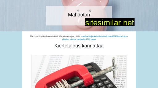 mahdoton.fi alternative sites