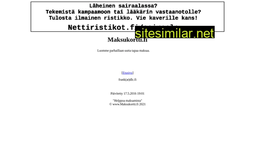 maksukortti.fi alternative sites
