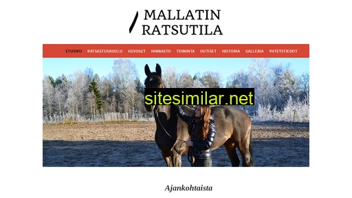 mallatinratsutila.fi alternative sites